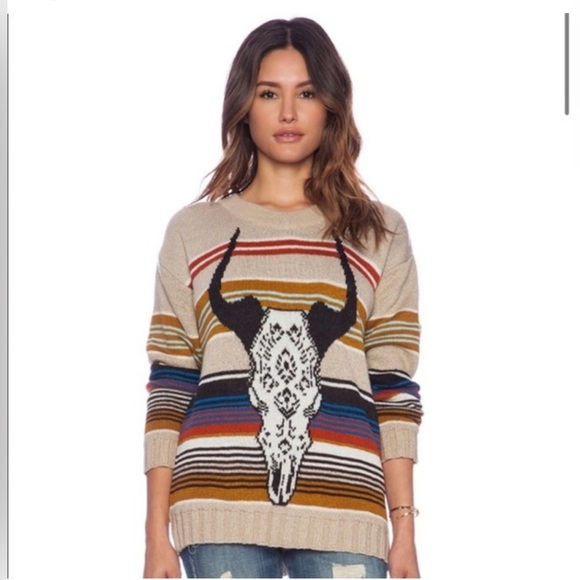 Jen's Pirate Booty Desert Queen southwestern crewneck knit Sweater size small - Picture 2 of 10